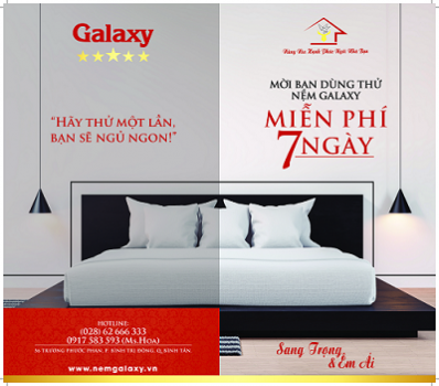 MỜI BẠN DÙNG THỬ NỆM GALAXY HOÀN TOÀN MIỄN PHÍ 7 NGÀY!!!