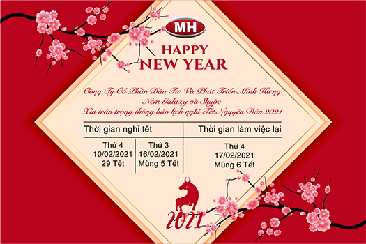 Thông báo nghỉ Tết Nguyên Đán 2021