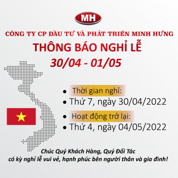 Thông báo lịch nghỉ lễ 30/04 - 01/05